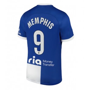 Atletico Madrid Memphis Depay #9 Udebanetrøje 2023-24 Kort ærmer